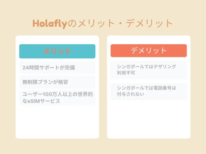 Holaflyのメリット・デメリット