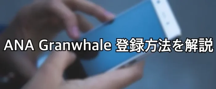 anagranwhaleの登録方法